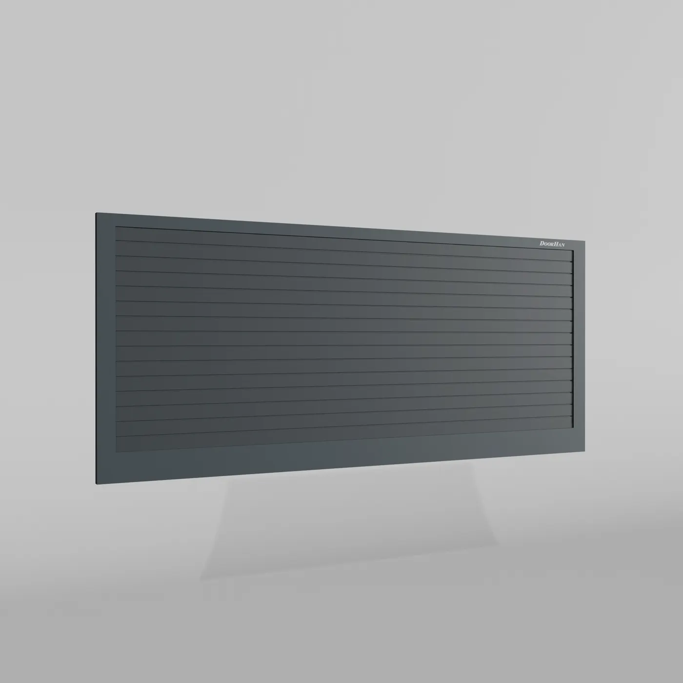 Откатные ворота DoorHan 3500х1700 цвета RAL 7016 (антрацит) с дизайном «доска» без автоматики
